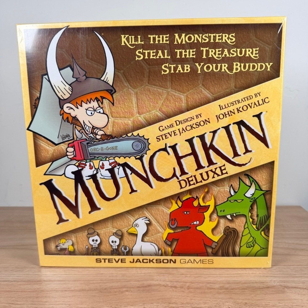 Munchkin Deluxe Board Game NEW SEALED Steve Jackson Games 1483